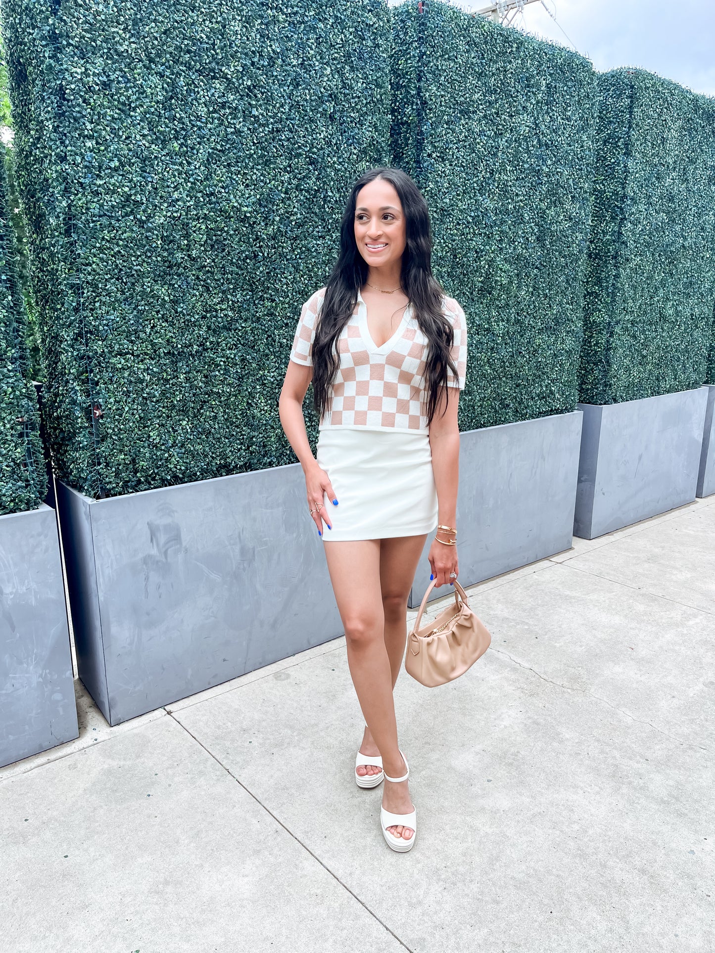 CLASSIC FAUX LEATHER SKIRT