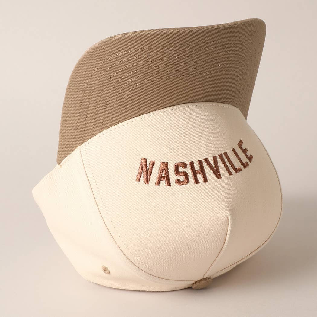 NASHVILLE UPSIDE DOWN TRUCKER HAT