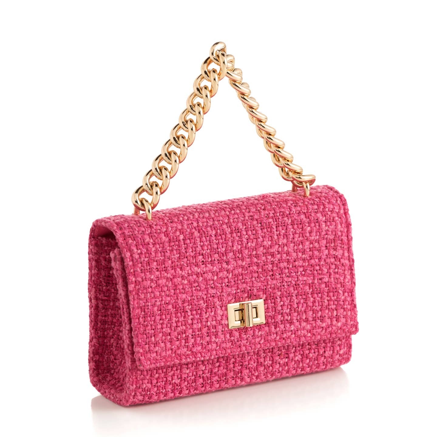 PRETTY IN PINK TEXTURED BAG