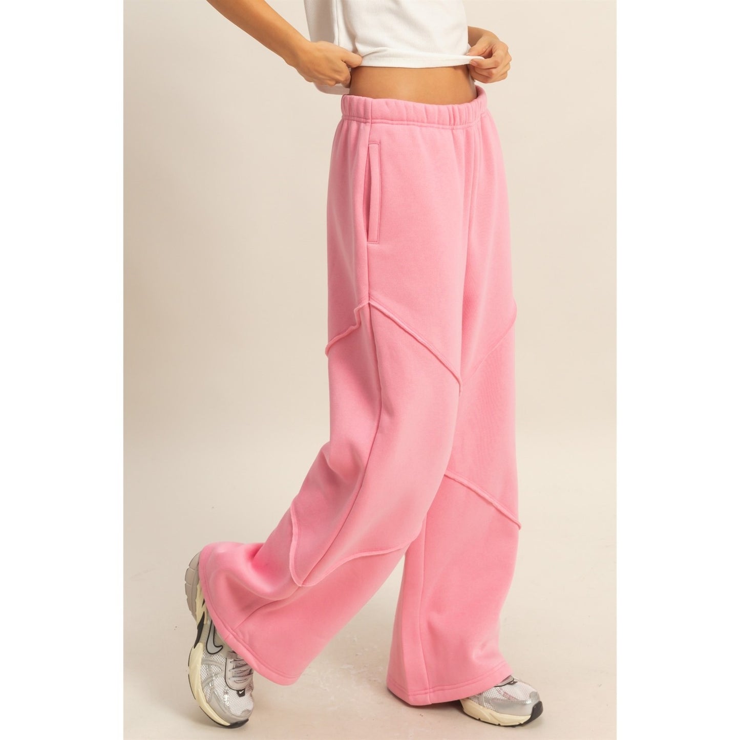 THINK PINK FLEECE PANTS