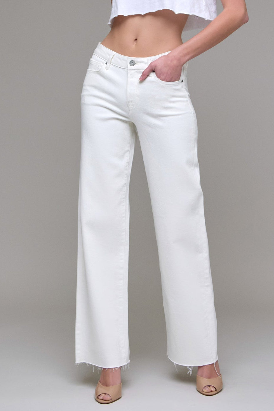 LOGAN DAD JEANS WHITE