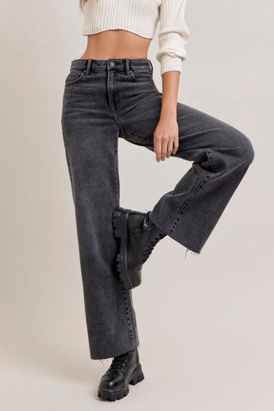 LOGAN DAD JEANS DARK GREY