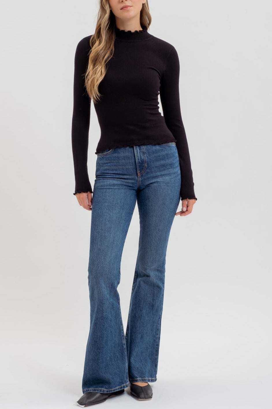 WAVY WARMTH MOCKNECK SWEATER