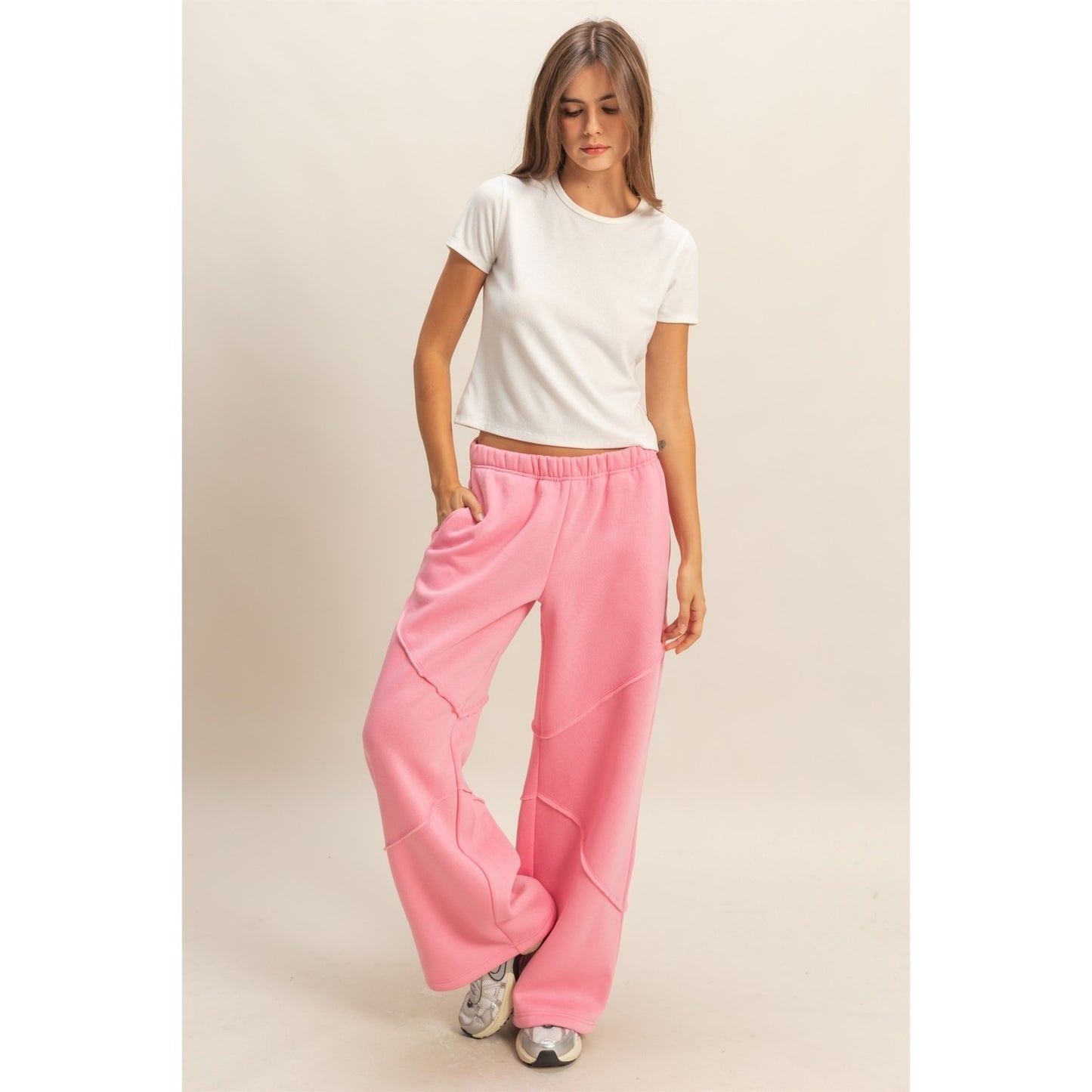 THINK PINK FLEECE PANTS