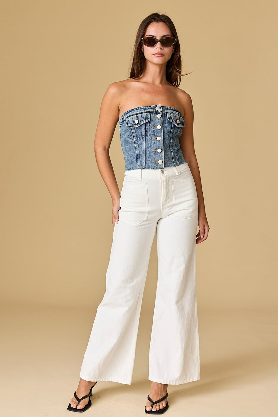 DENIM DAZE TUBE TOP
