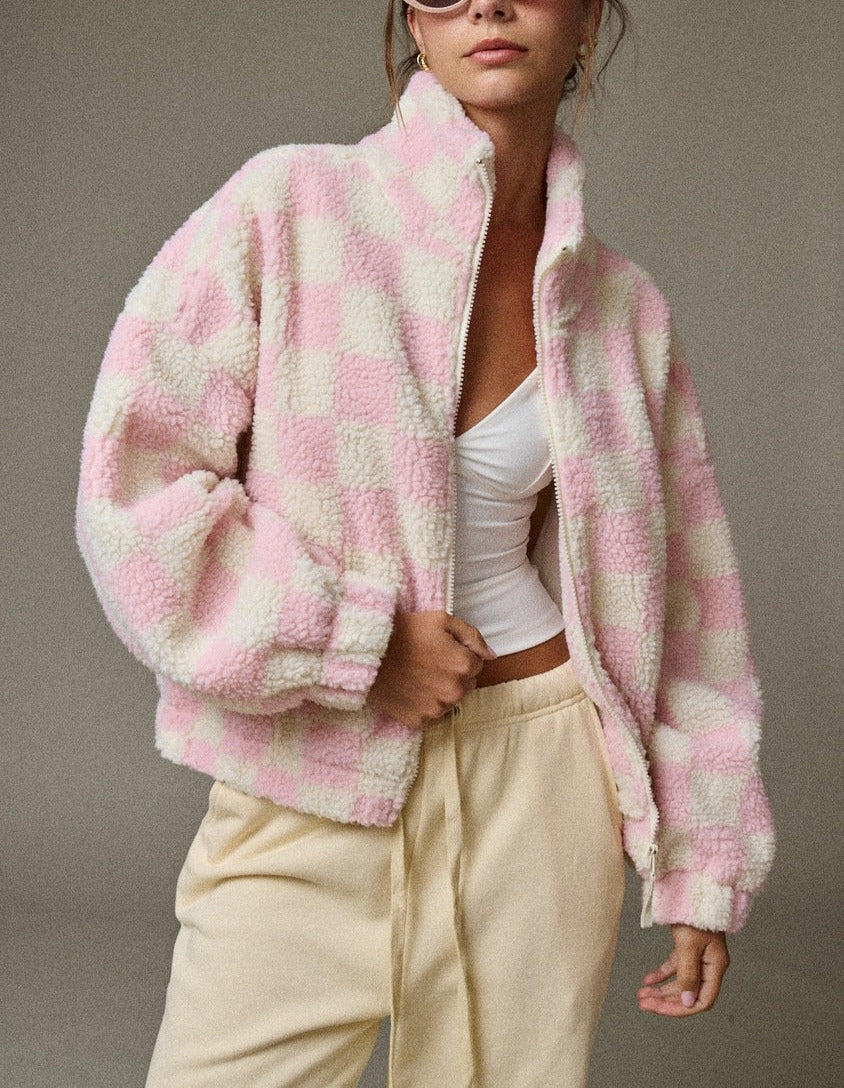 CHECKMATE SHERPA JACKET – Harper's Den