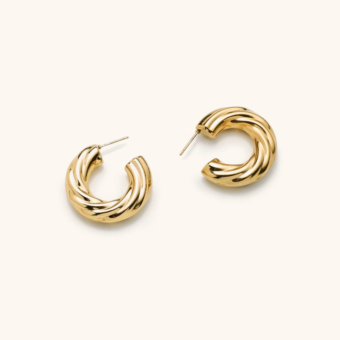 CHUNKY TWIST HOOPS