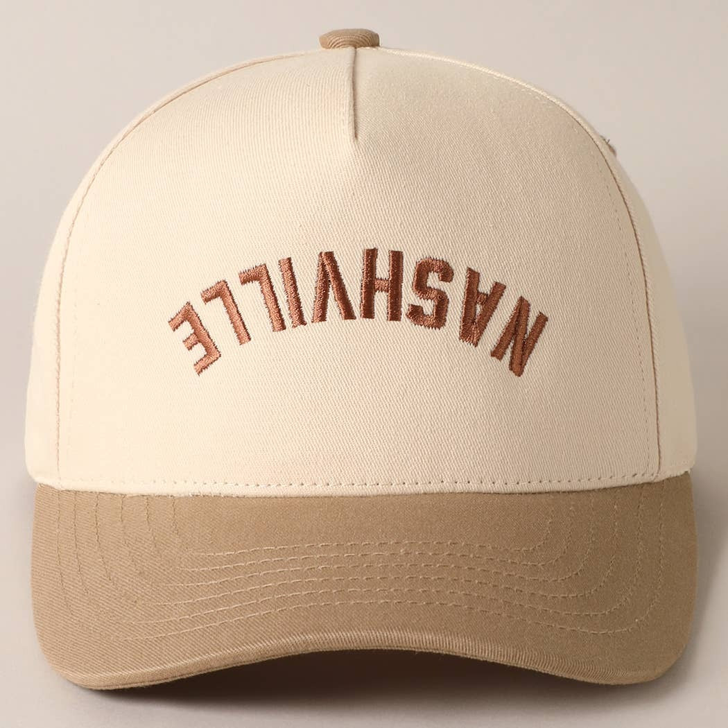 NASHVILLE UPSIDE DOWN TRUCKER HAT