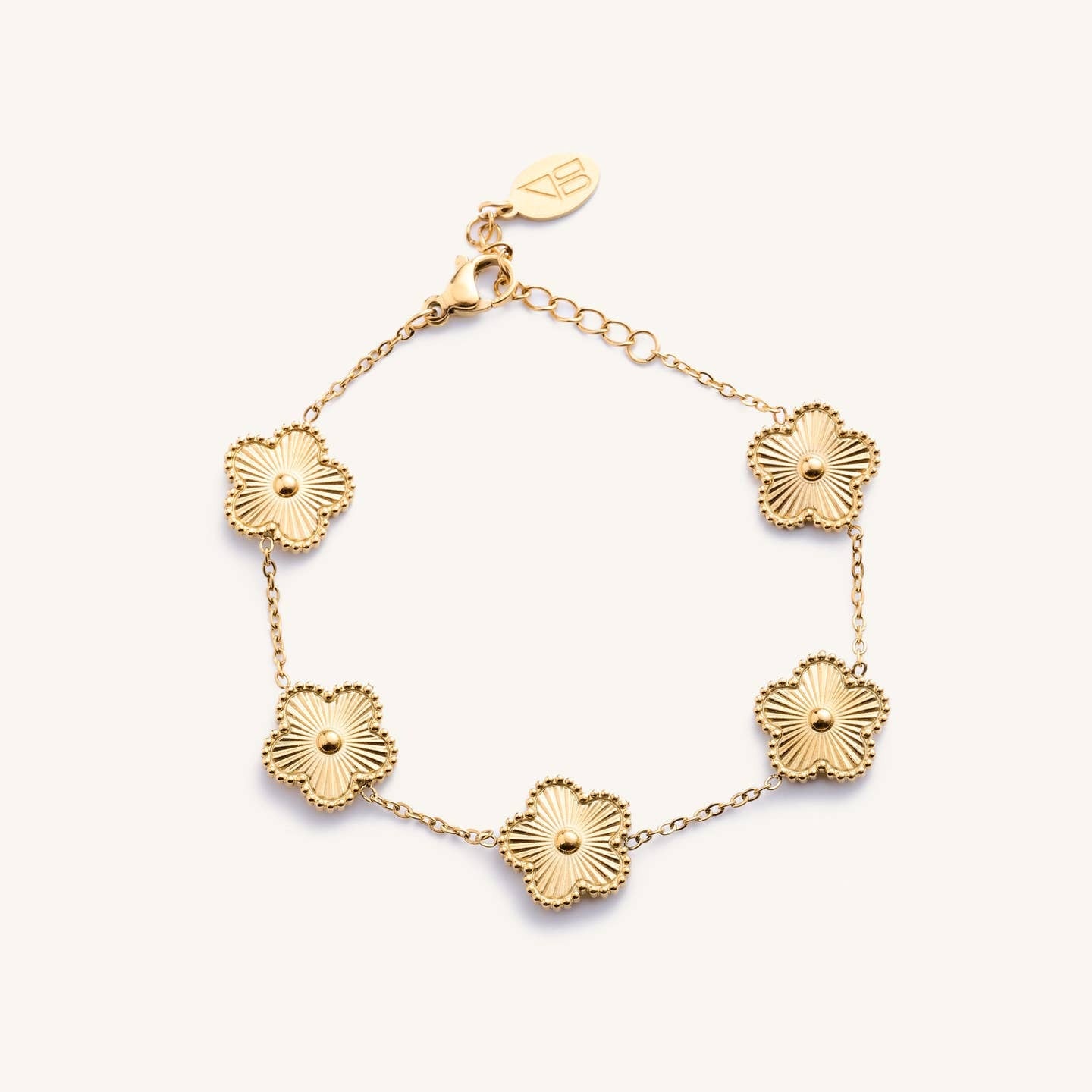 LUCKY CLOVER WATERPROOF BRACELET GOLD