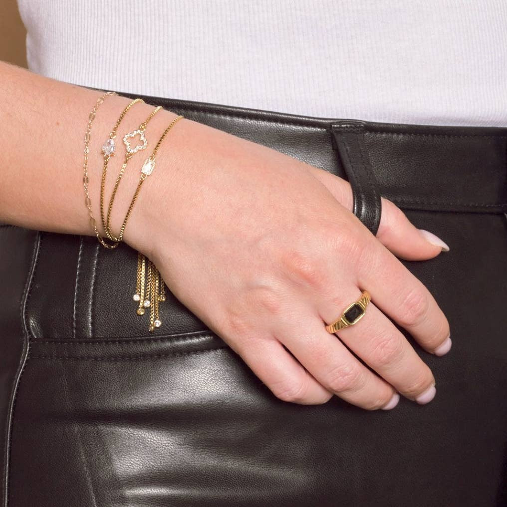 ONYX STORM BRAIDED RING
