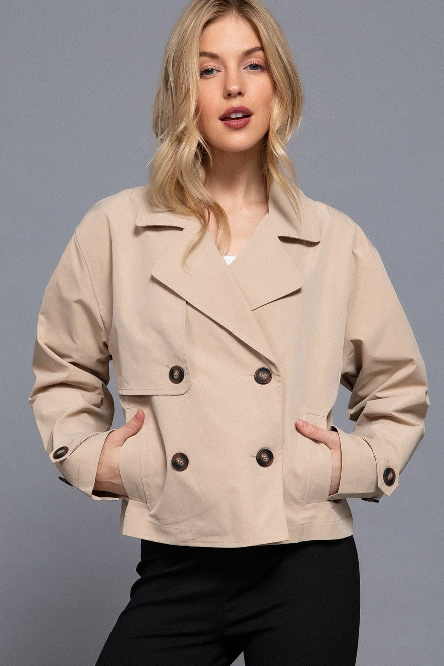 CROPPED MODERN TRENCH