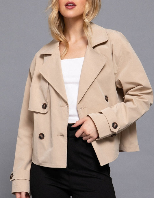CROPPED MODERN TRENCH