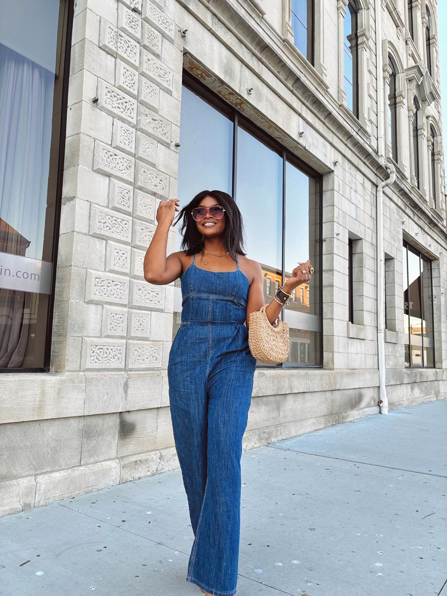 ON TREND DENIM JUMPSUIT