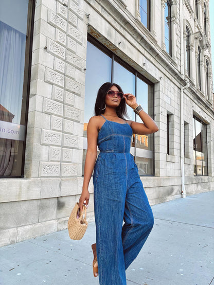 ON TREND DENIM JUMPSUIT