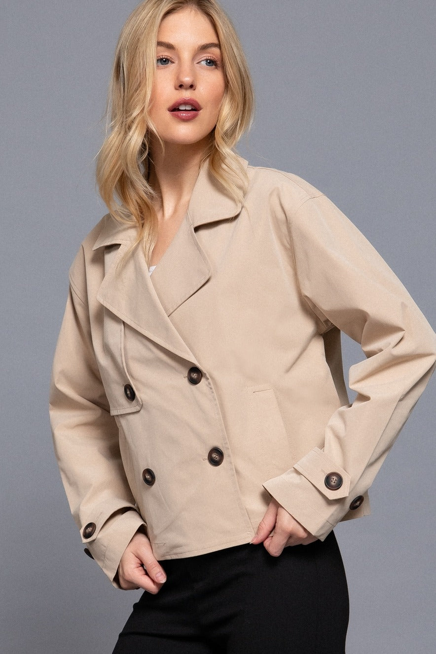 CROPPED MODERN TRENCH