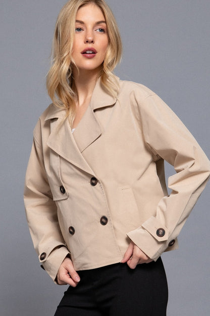 CROPPED MODERN TRENCH