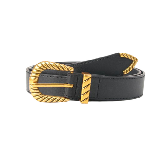 RIPPLED BUCKLE BELT