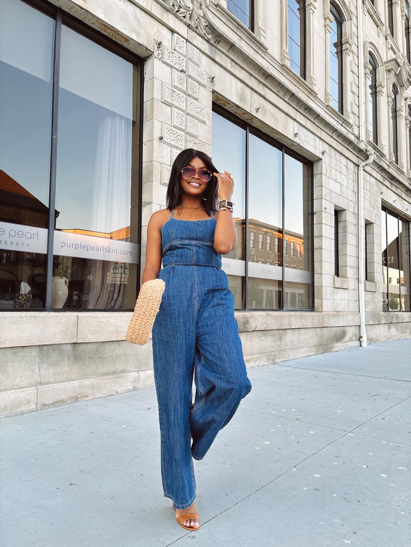 ON TREND DENIM JUMPSUIT