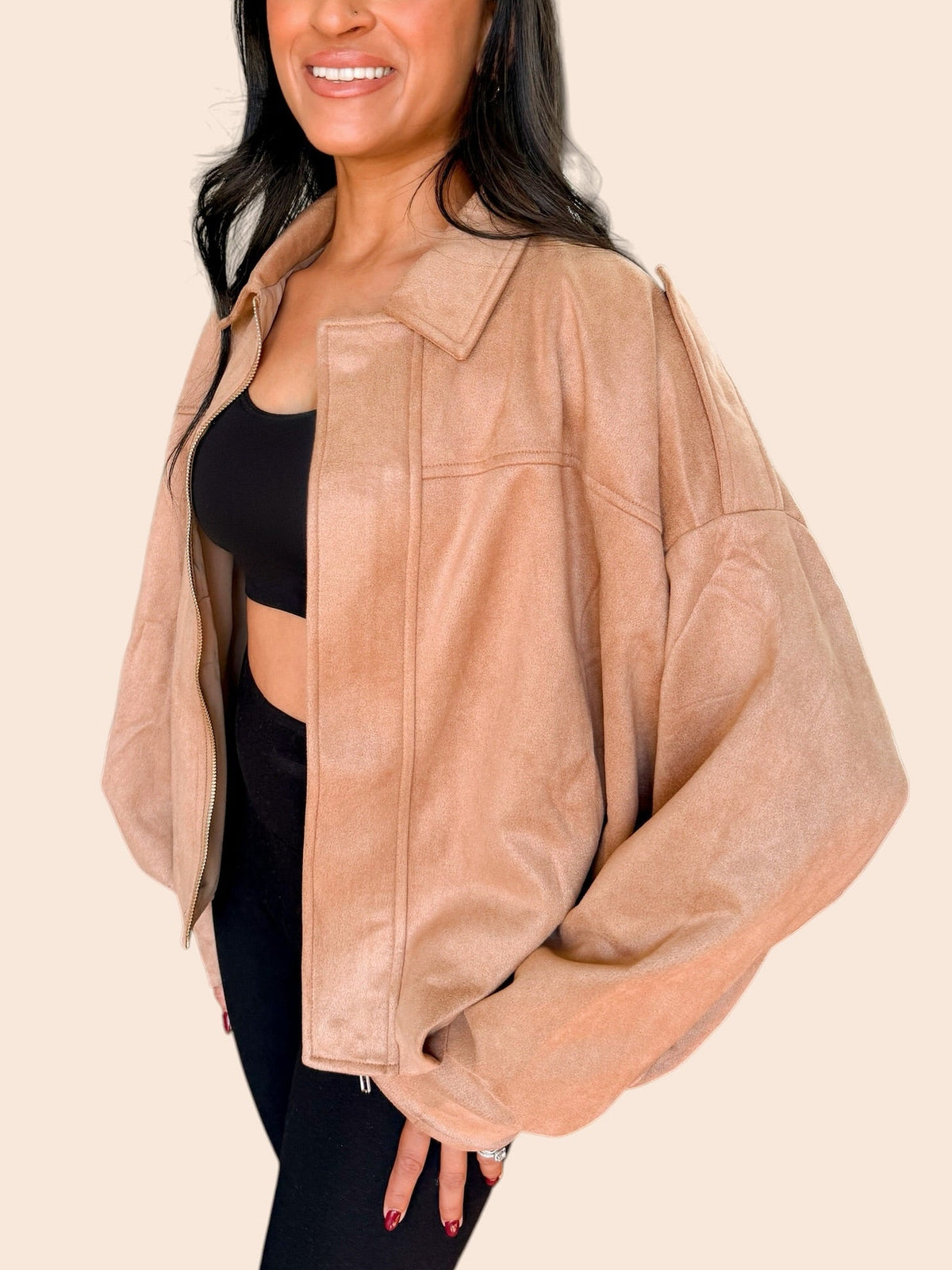 LEAVES AND LATTES BUBBLE JACKET