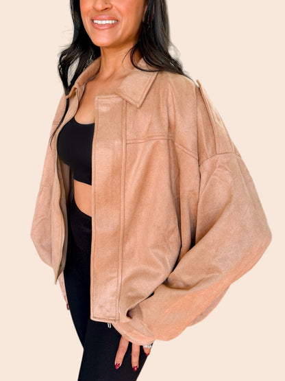 LEAVES AND LATTES BUBBLE JACKET