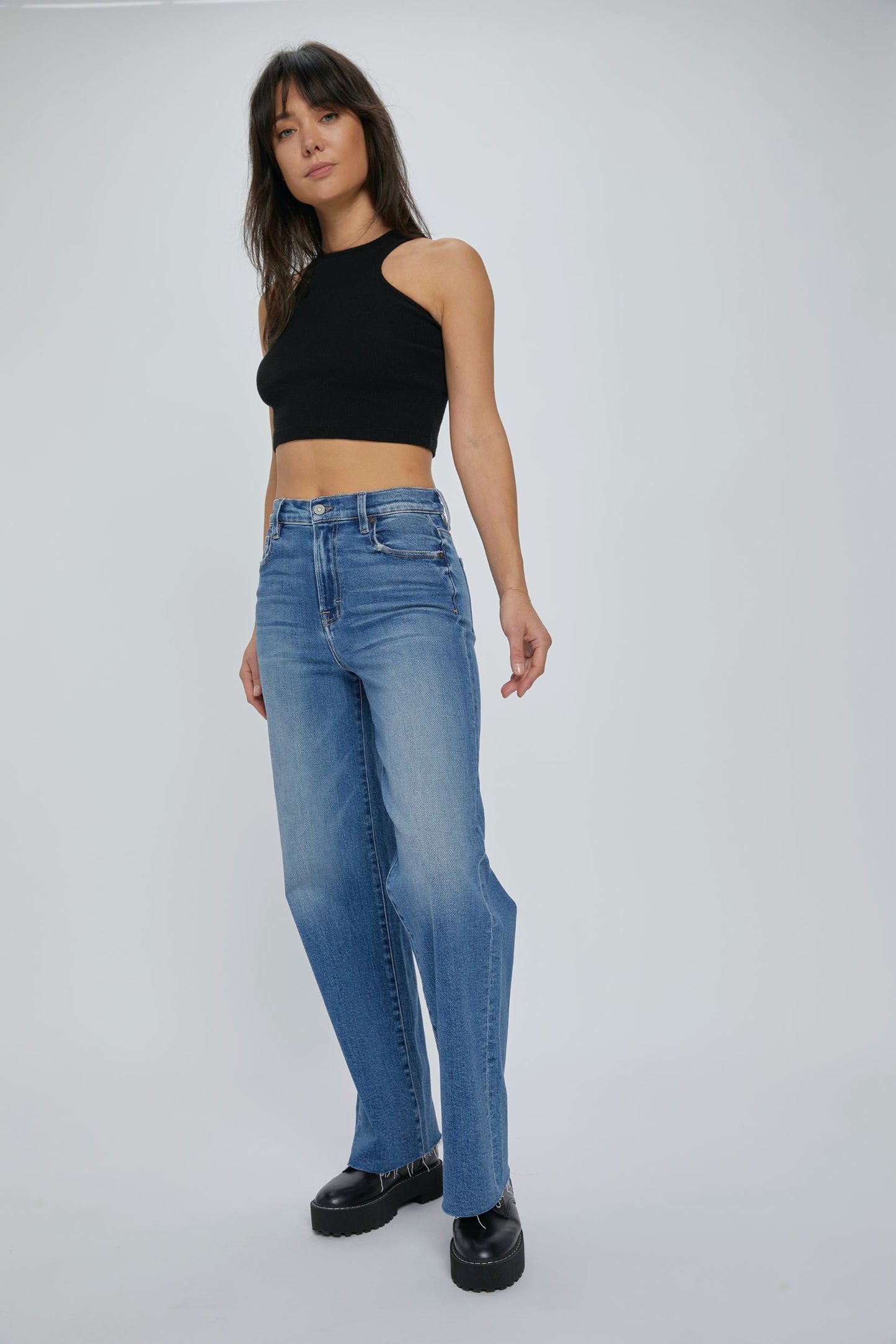 LOGAN DAD JEANS DARK WASH