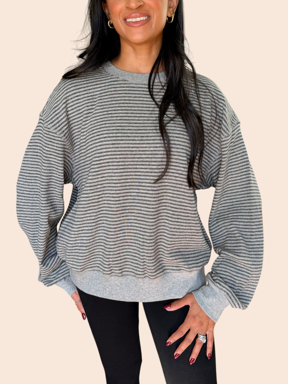 THE MORNING CHILL STRIPED TOP