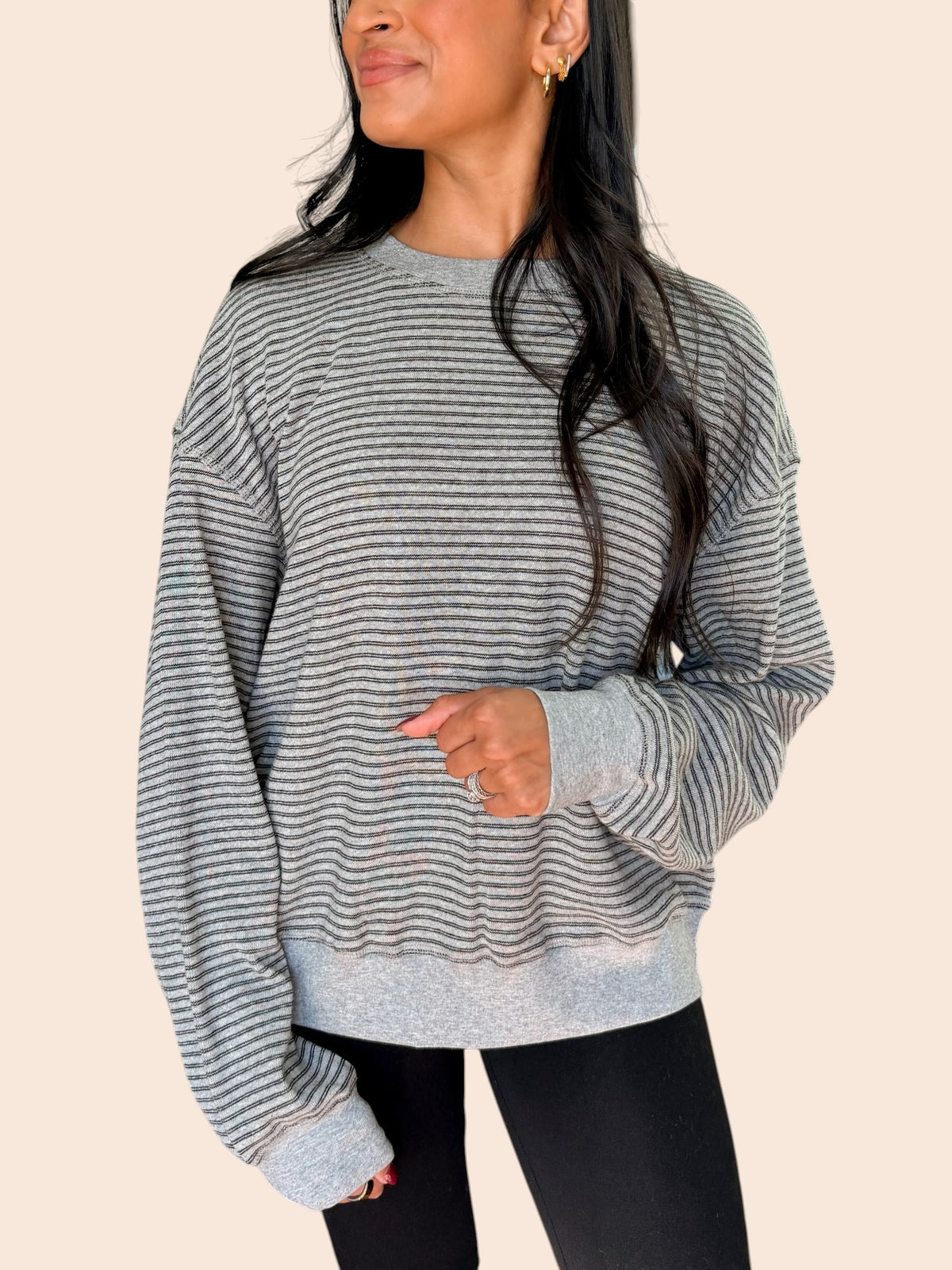 THE MORNING CHILL STRIPED TOP