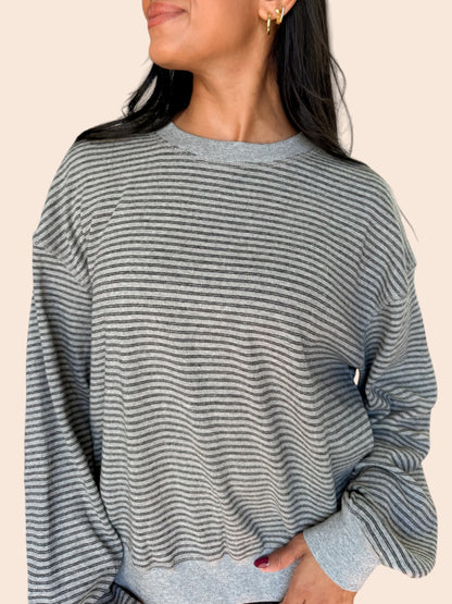 THE MORNING CHILL STRIPED TOP