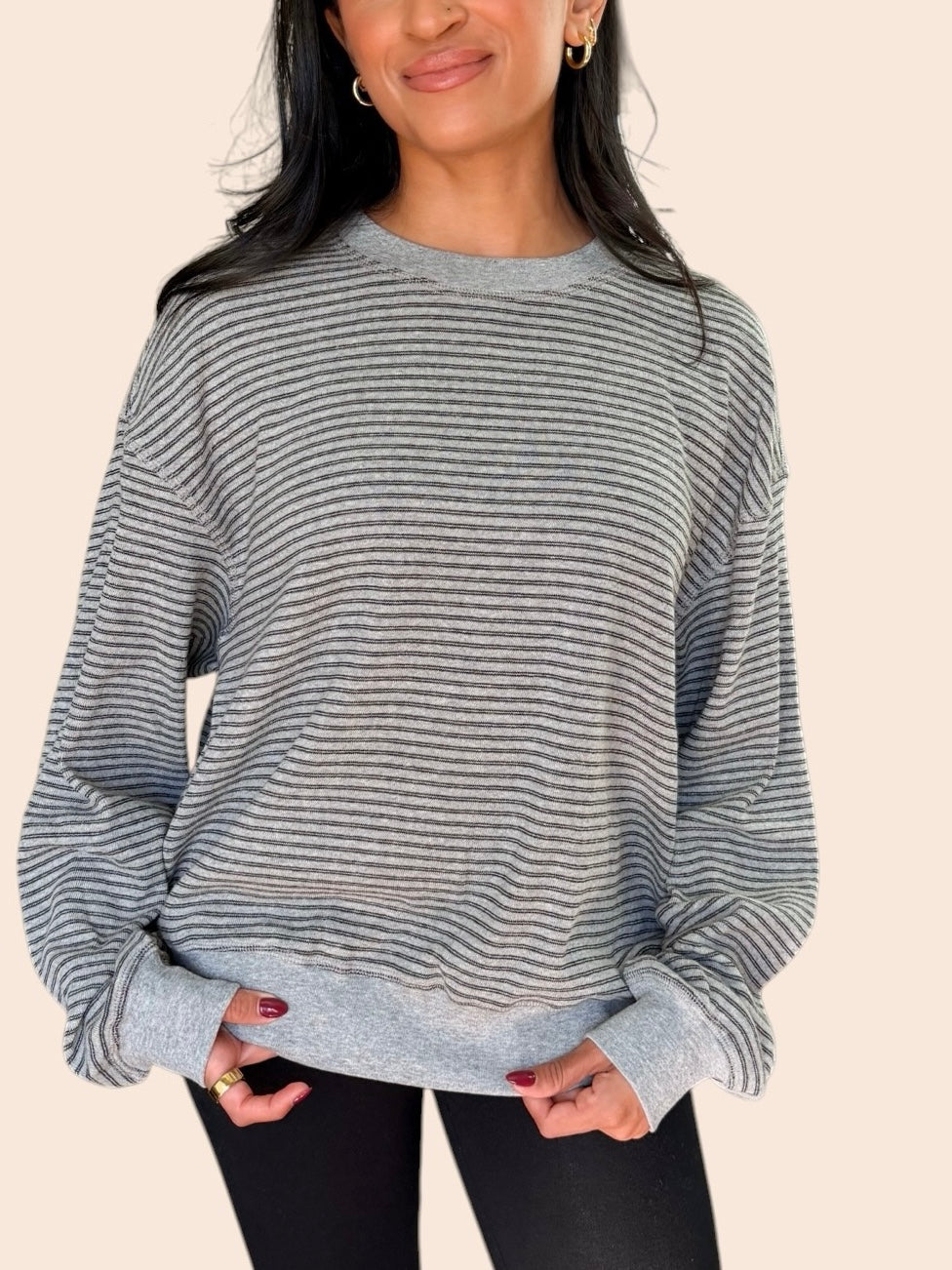 THE MORNING CHILL STRIPED TOP