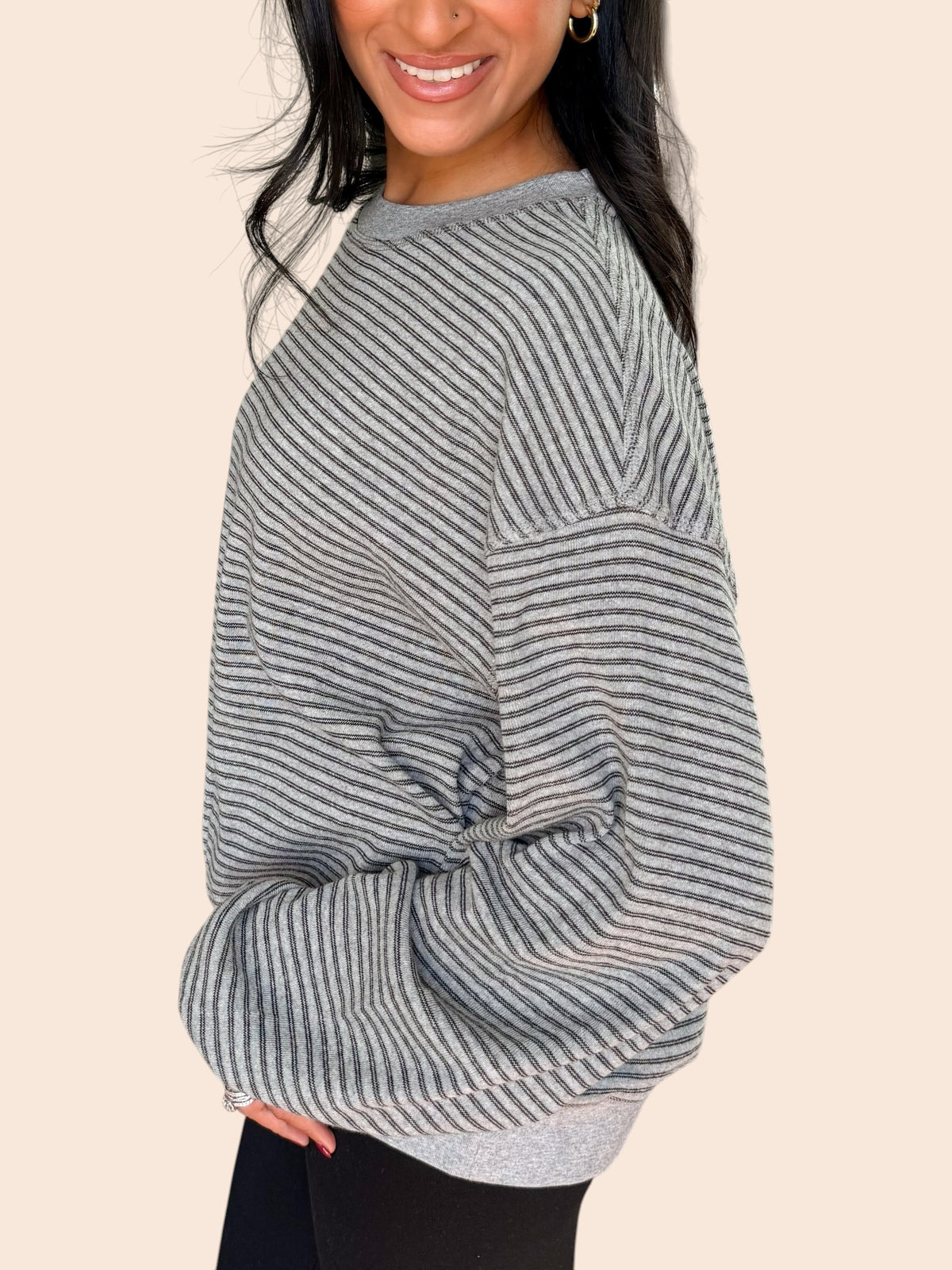 THE MORNING CHILL STRIPED TOP