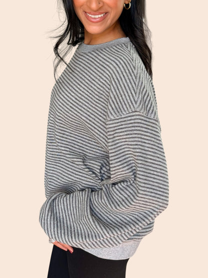 THE MORNING CHILL STRIPED TOP