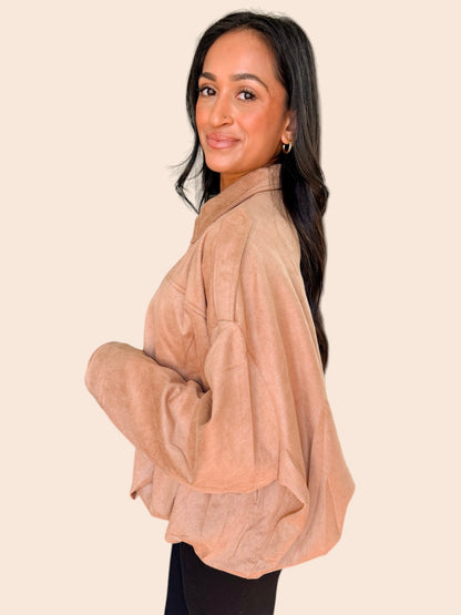 LEAVES AND LATTES BUBBLE JACKET