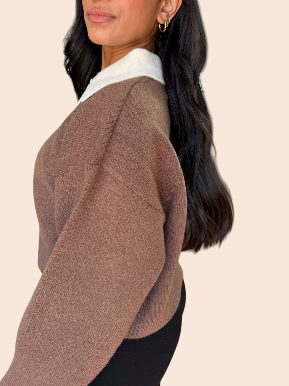 COCOA CLUB COLLAR SWEATER