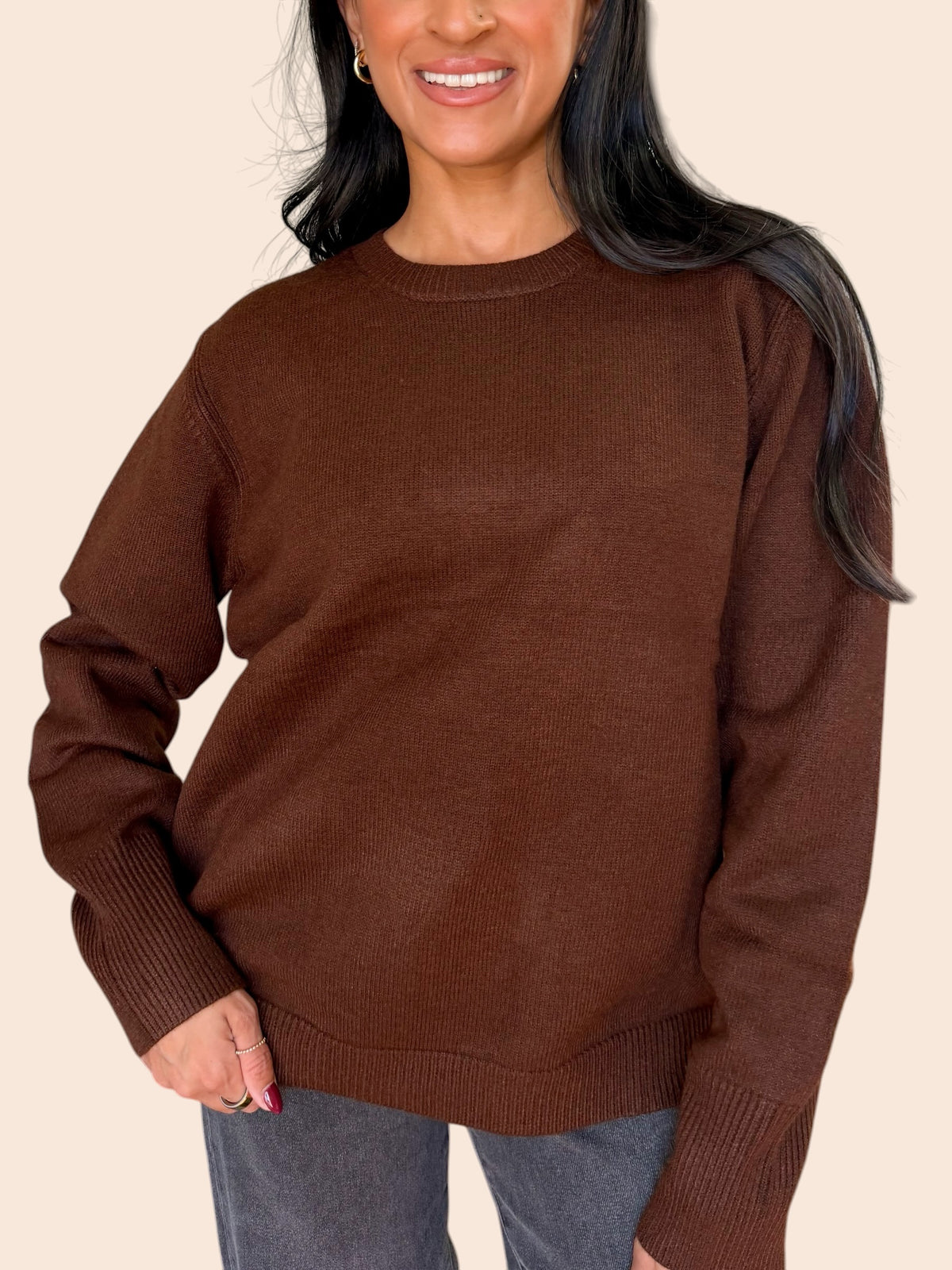 COFFEE DATE KNIT SWEATER