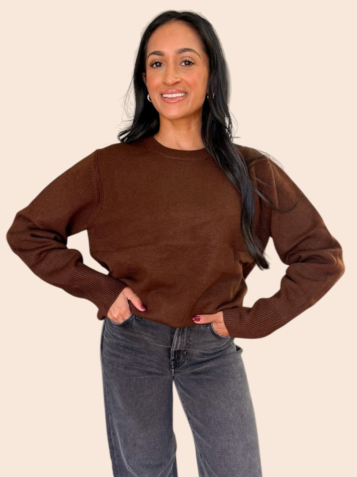 COFFEE DATE KNIT SWEATER