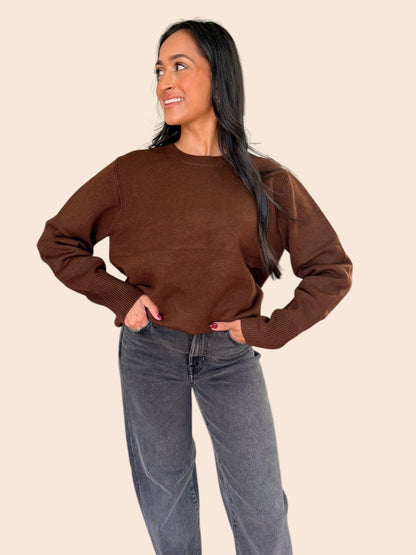 COFFEE DATE KNIT SWEATER