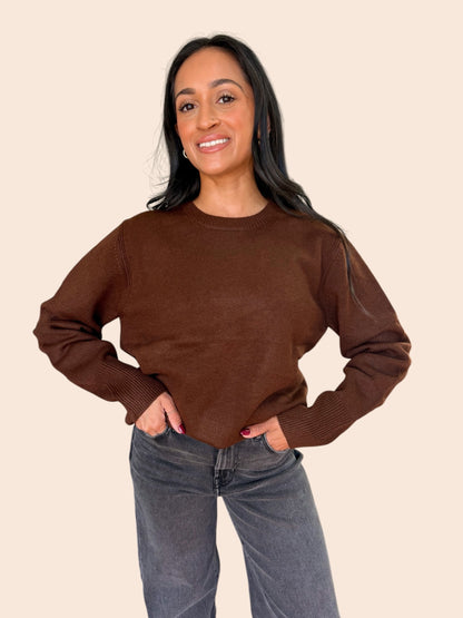 COFFEE DATE KNIT SWEATER
