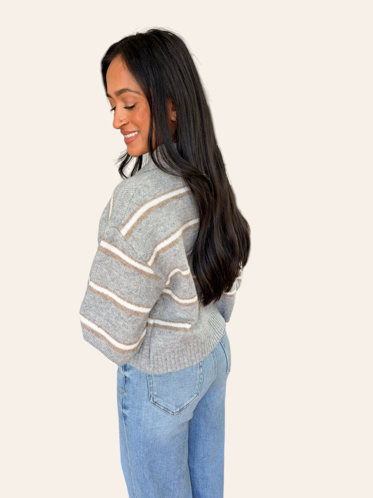 AUTUMN SKIES COLLAR SWEATER