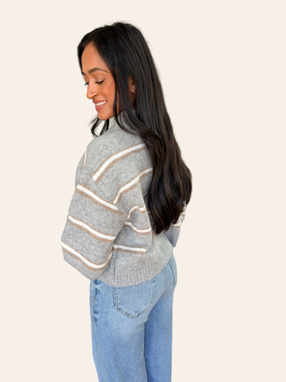 AUTUMN SKIES COLLAR SWEATER