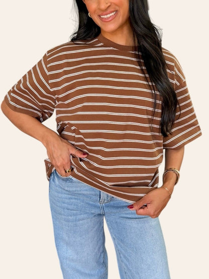ESPRESSO HOUR STRIPED TEE
