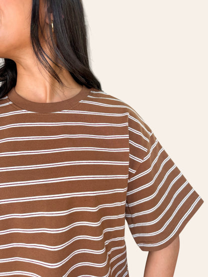 ESPRESSO HOUR STRIPED TEE