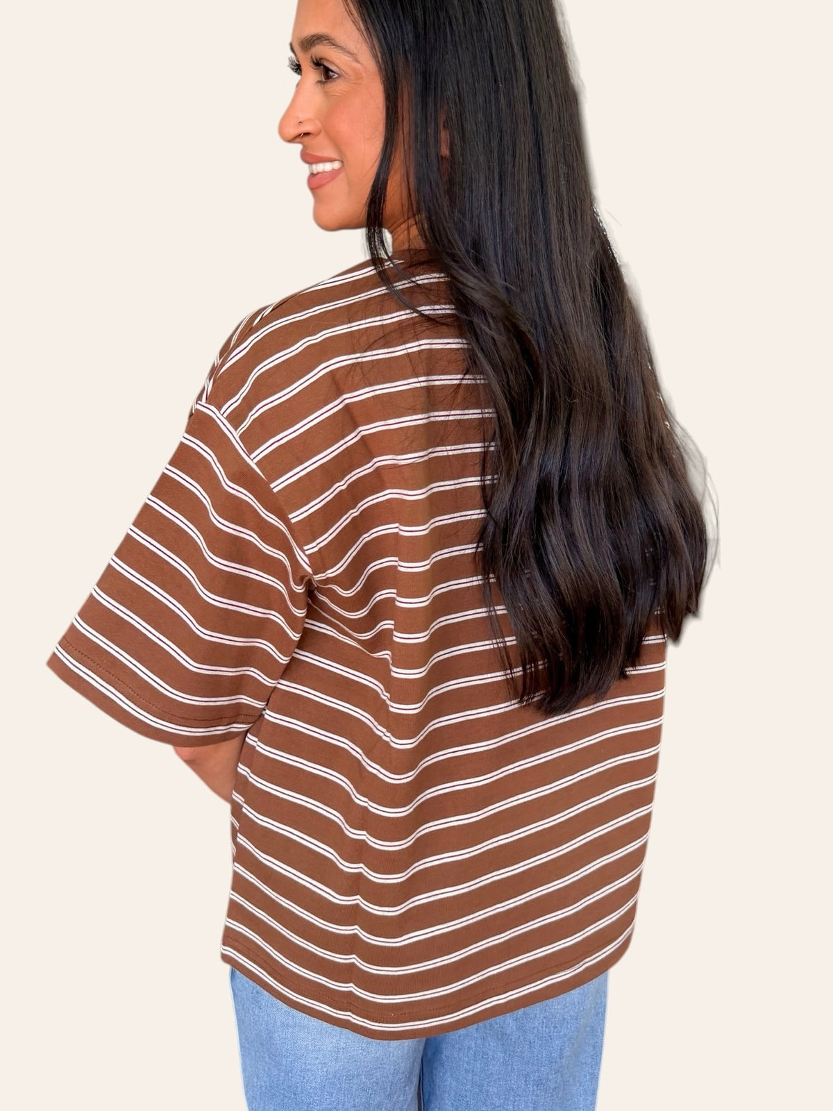 ESPRESSO HOUR STRIPED TEE