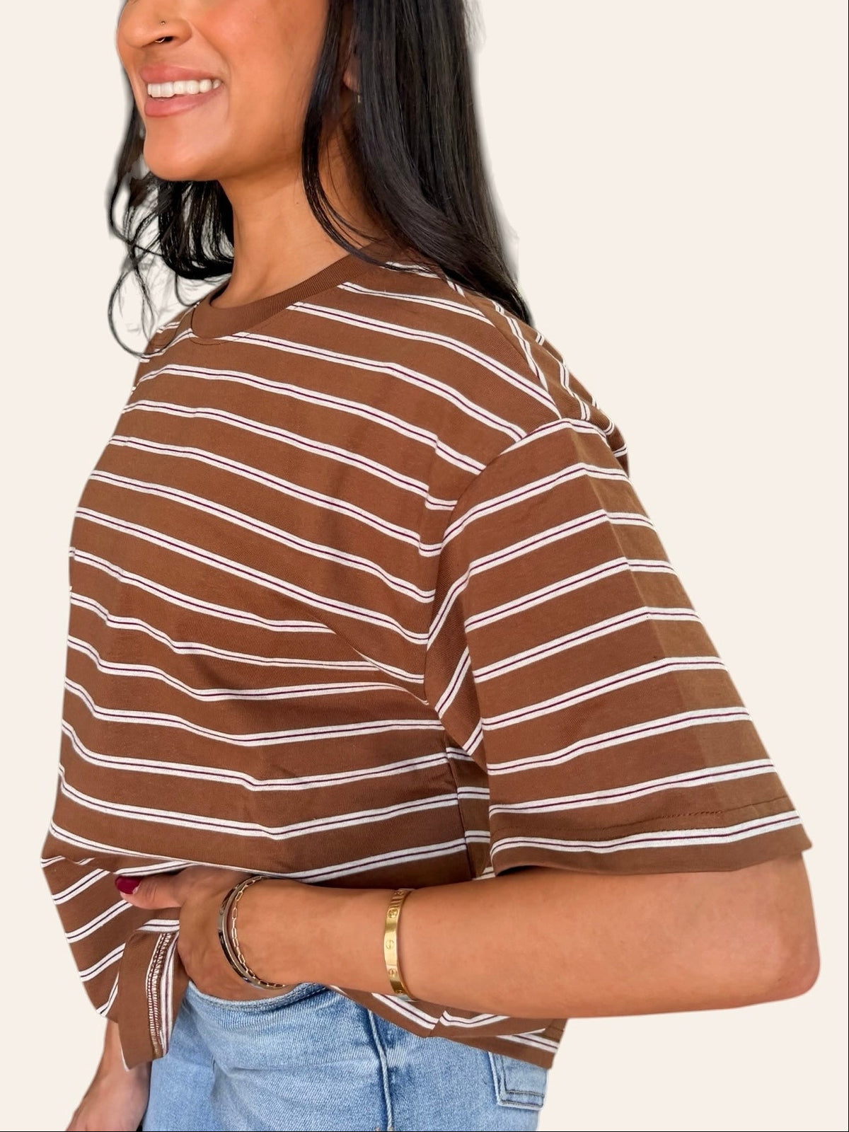ESPRESSO HOUR STRIPED TEE