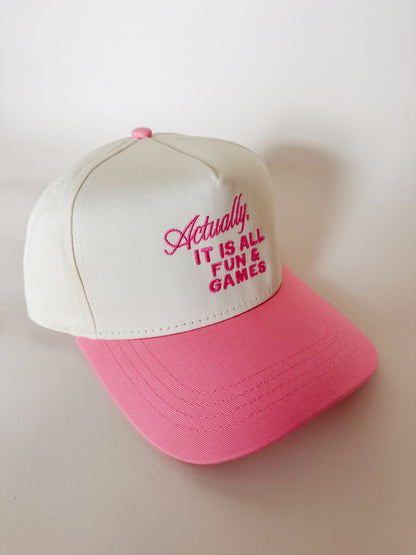 FUN AND GAMES TRUCKER HAT