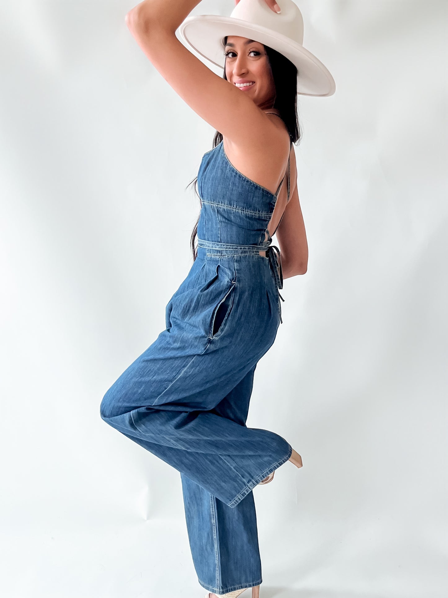 ON TREND DENIM JUMPSUIT