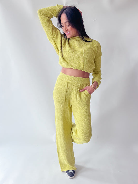 SPRING CHIC SWEATER PANTS