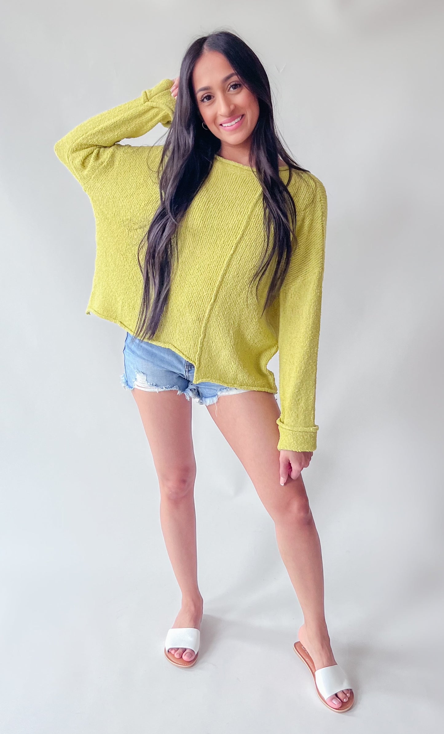 SPRING CHIC SWEATER TOP