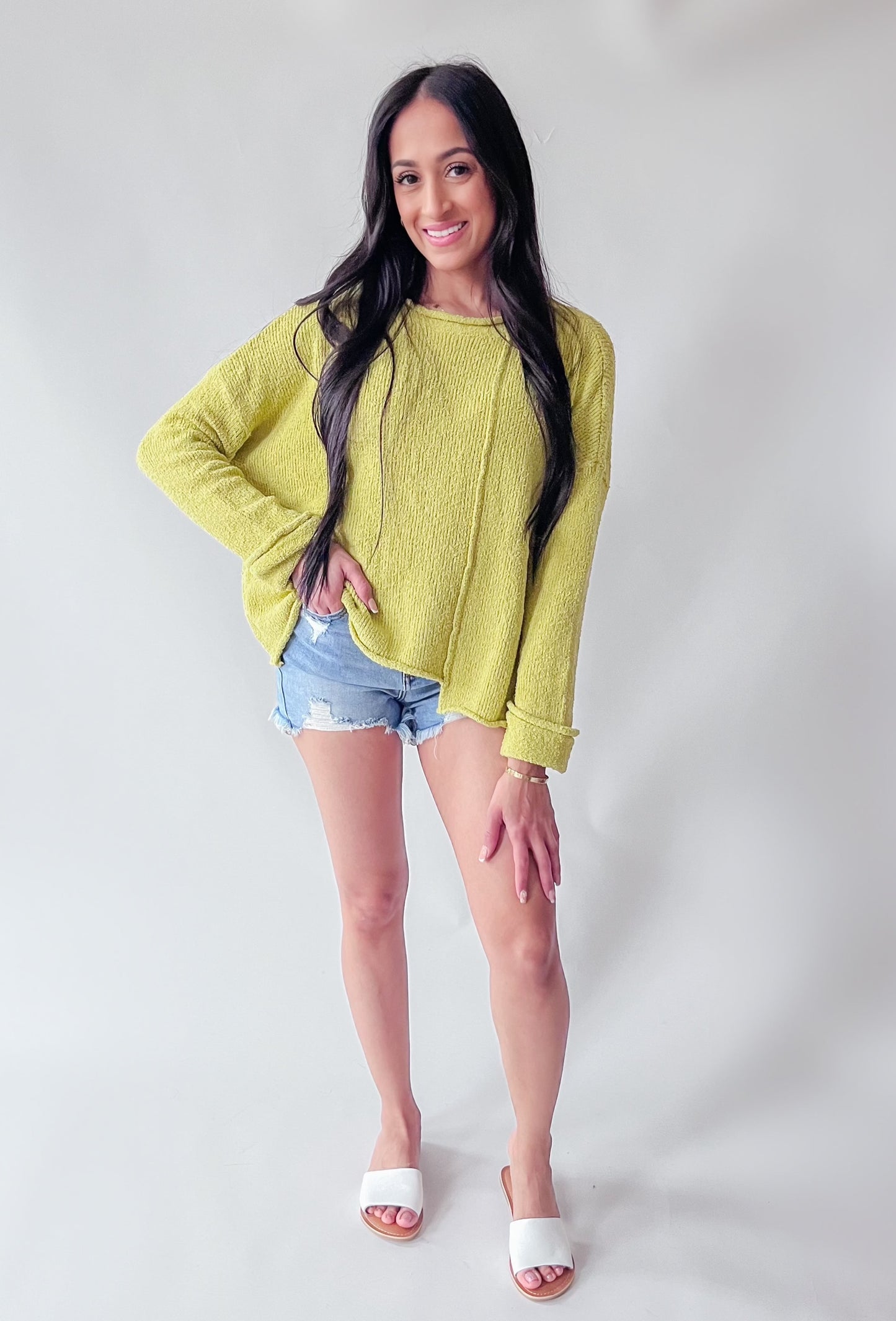 SPRING CHIC SWEATER TOP