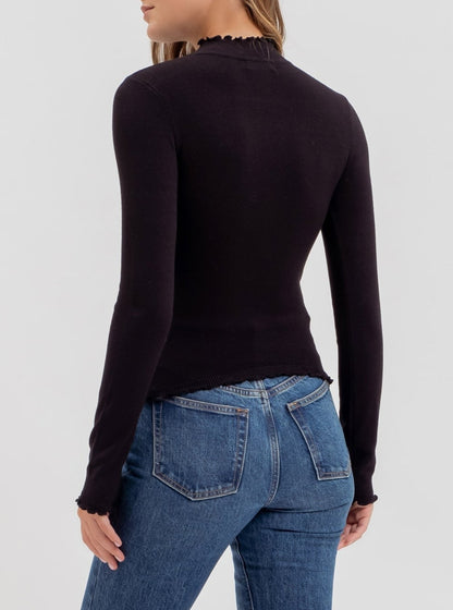 WAVY WARMTH MOCKNECK SWEATER