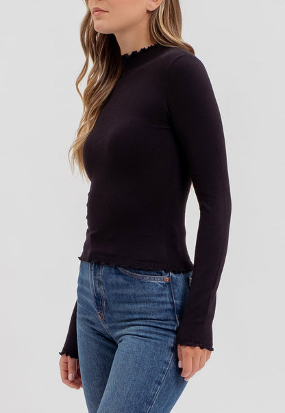 WAVY WARMTH MOCKNECK SWEATER